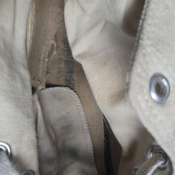 Vintage White Converse Shoes Mens 13 All Star High Tops Made In USA - Picture 11 of 15